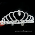Wedding crown for bridal excellent tiara with comb hot selling hair accessories